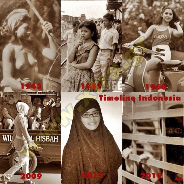 Δείτε με 6 χαρακτηριστικά στιγμιότυπα από τον τύπο της κάθε εποχής για τη θέση της γυναίκας στην Ινδονησία μέσα σε 70 χρόνια
